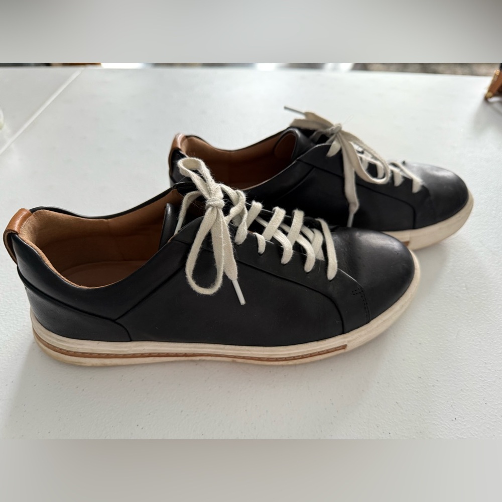 Clark’s lace up, black, size 8 shoes